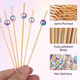 Rainbow Pearl Cocktail Bamboo Toothpicks